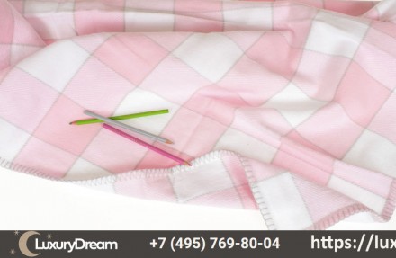 Плед детский 100х150 Luxberry Vanessa розовый