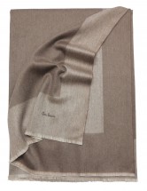 Плед кашемировый 150х200 Glen Saxon Border Sand Stone Mink