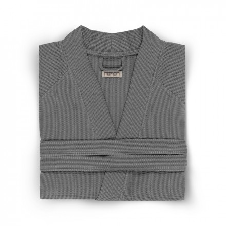 Халат вафельный Hamam Calamus темно-серый