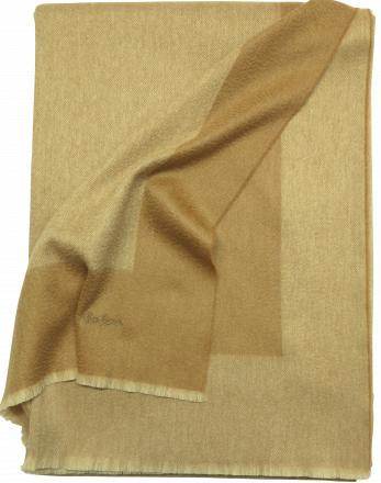 Плед кашемировый 150х200 Glen Saxon Border Sand Stone Sand