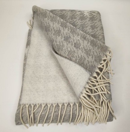 Плед 130х170 Mastro Raphael DORIS ARI JACQUARD grey ivory (цвет 19)