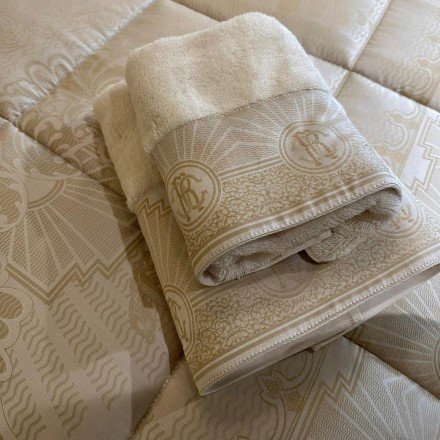 Набор полотенец 2 шт Roberto Cavalli ROYAL GOLD 001 Gold