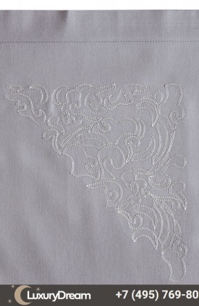 Наволочка с запахом 70х70 Bovi Castello серая