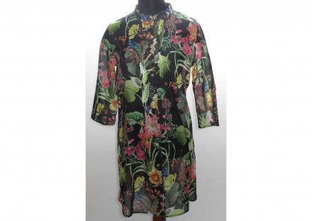 Туника женская Furstenberg Flowers on Black