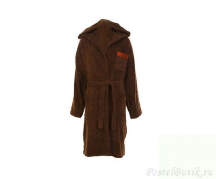 Халат махровый Trussardi Golf коричневый