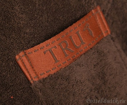 Халат махровый Trussardi Golf коричневый