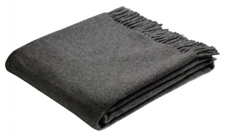 Плед шерстяной 130х170 Biederlack Anthracite Wool