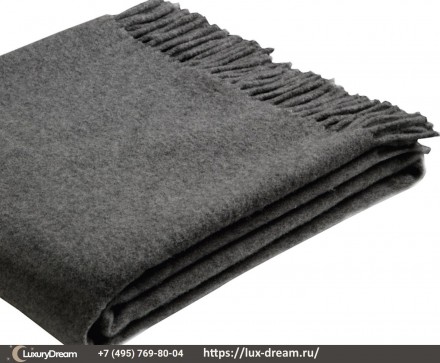 Плед шерстяной 130х170 Biederlack Anthracite Wool