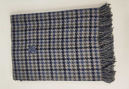 Плед 130х170 Mastro Raphael AMIR PIED DE POULE BEE azure, blue, grey (цвет 8B) 