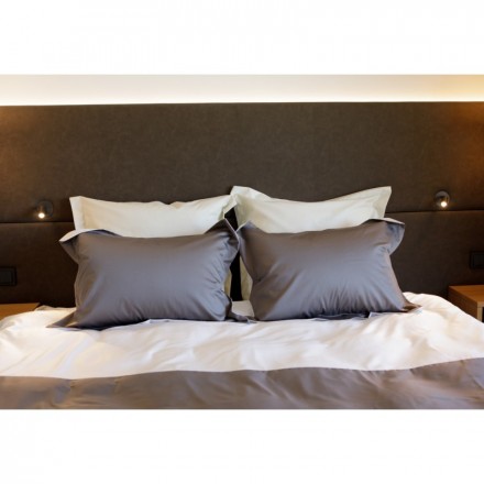 Постельное белье 2 спальное евро German Grass Twist grey white