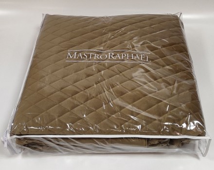 Покрывало Mastro Raphael 270x270 ESSENSIAL VELLUTO ROMBI PICCOLI 3B terra 