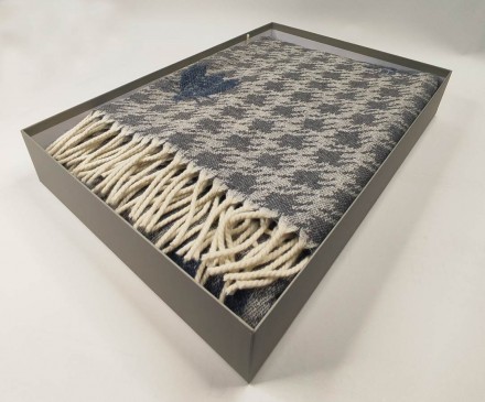 Плед 130х170 Mastro Raphael DORIS ARI JACQUARD grey, light blue (цвет 89)