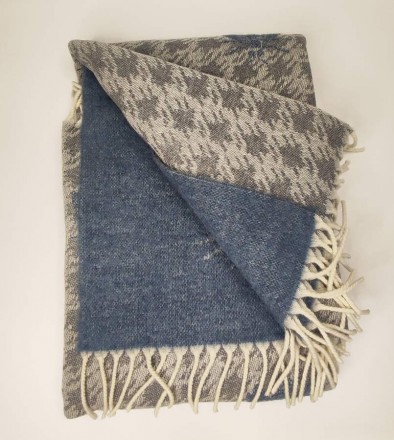 Плед 130х170 Mastro Raphael DORIS ARI JACQUARD grey, light blue (цвет 89)