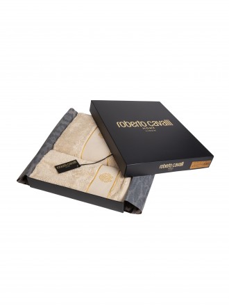 Набор полотенец 2шт Roberto Cavalli Gold New sabbia