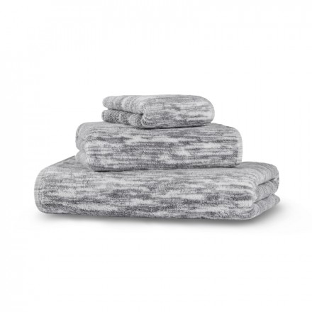 Полотенце 100х180 Hamam Marble бело-серый