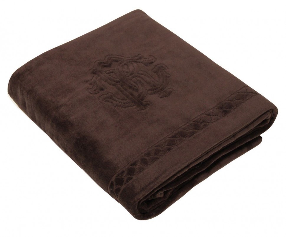 Полотенце велюровое 100х180 Roberto Cavalli Venezia 833 brown