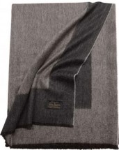 Плед кашемировый 150х200 Glen Saxon Border Black Natur