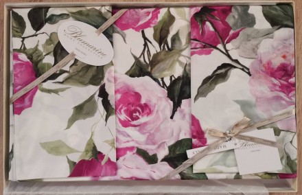 Постельное белье 2 спальное евро Blumarine ADELE 14 фуксия