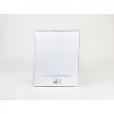 Простыня трикотажная на резинке NOBLE TRADITIONS JERSEY WHITE GRASS 160х200х30