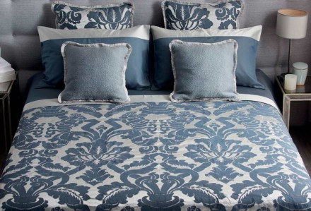 Покрывало 270x270 Mastro Raphael TIVOLI DAMASCO 8 sky blue 