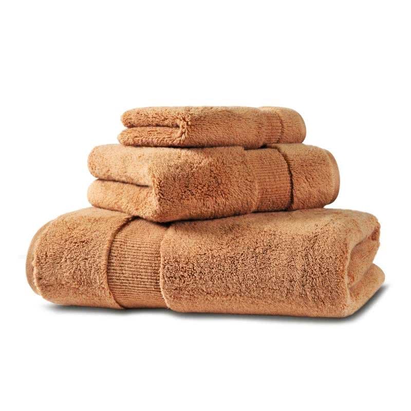 Полотенце 30х40 Hamam Heritage Natural Cotton темно-карамельный