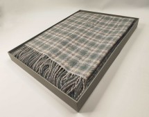 Плед 130х170 Mastro Raphael AMIR PIED DE POULE BEE ivory, green, grey (цвет 7A) 