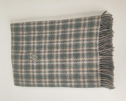 Плед 130х170 Mastro Raphael AMIR PIED DE POULE BEE ivory, green, grey (цвет 7A) 