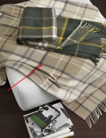 Плед 130х190 Somma KILT col.020 naturale 