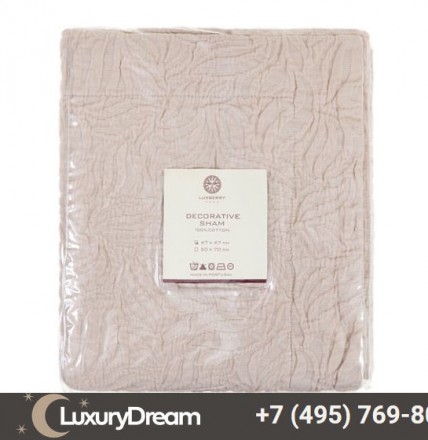 Наволочка декоративная 47х47 Luxberry Каменный цветок пудра
