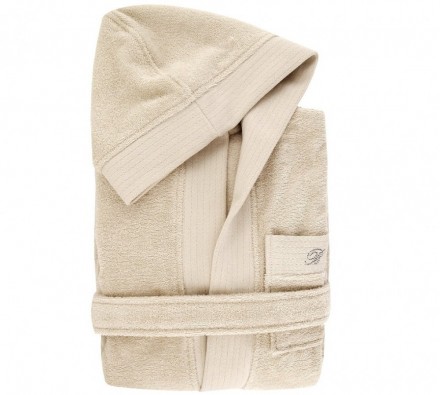 Халат махровый Blumarine Crociera песочный