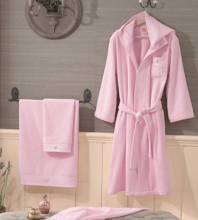 Халат махровый Blumarine Crociera песочный