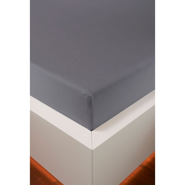 Простыня на резинке 180/200х200/220 Bellana DeLuxe J57BL цвет 004 grau серый 