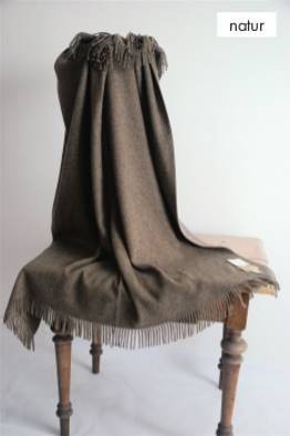 Плед шерстяной 140x190 Steinbeck Gobi-Natur