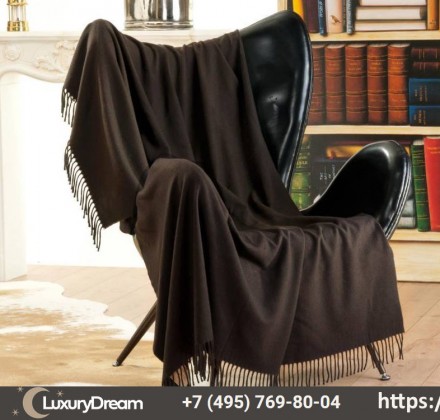 Плед шерстяной 140x190 Steinbeck Tibet-Natur