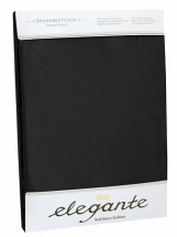 Простыня трикотажная 140-160x200 Elegante 8000/09 черный