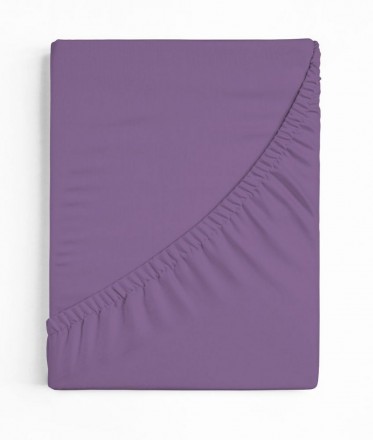 Простыня на резинке 180/200х200/220 Bellana DeLuxe J57 BL цвет 533 pflaume сиреневый 