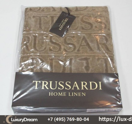 Набор полотенец 2шт Trussardi Overlogo 002 Sand бежевый