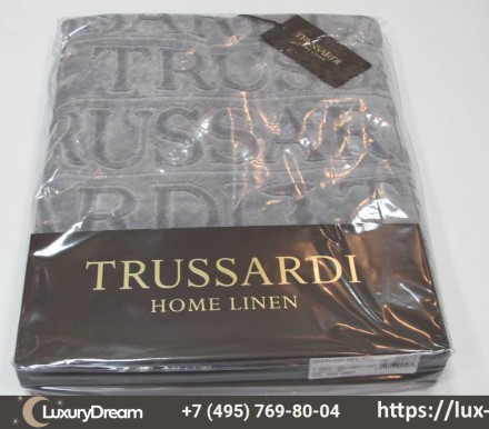 Набор полотенец 2шт Trussardi Overlogo 004 Grey серый