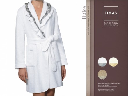 Халат махровый Timas Dulce молочный