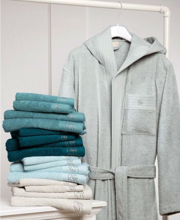 Халат махровый Blumarine Crociera серый