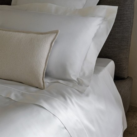 Постельное белье 2 спальное евро Fazzini EXCELSIOR 1000TC AA bianc белое