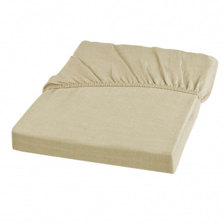 Простыня на резинке 160х200х45 Hamam Wrinkle Washed дымчатая