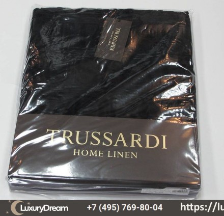 Набор полотенец 2шт Trussardi Overlogo 005 Black черный