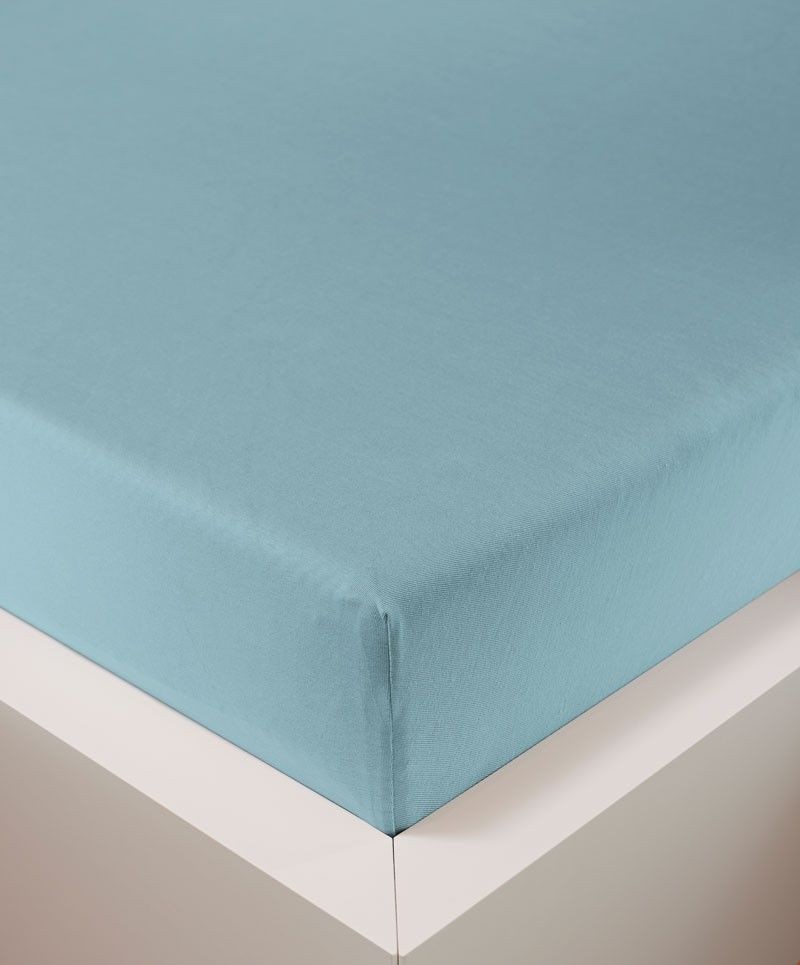 Простыня на резинке 180/200х200/220 Bellana DeLuxe J57 BL цвет 405 azur бирюзовый 