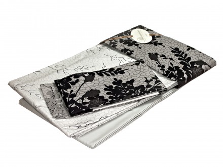 Постельное белье 2 спальное евро Blumarine Gemma серое