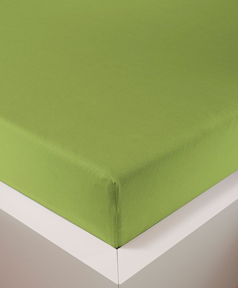 Простыня на резинке 180/200х200/220 Bellana DeLuxe J57 BL цвет 320 moos зеленый 