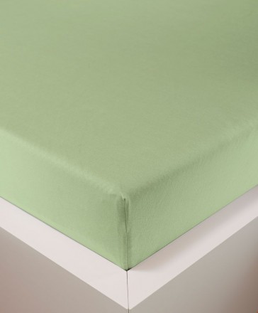 Простыня на резинке 180/200х200/220 Bellana DeLuxe J57 BL цвет 319 lind салатовый 