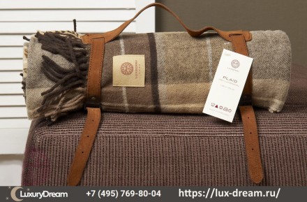 Плед-покрывало 130х170 Luxberry Vandyck коричневый