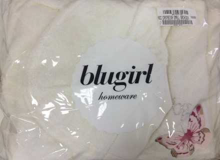 Халат женский махровый Blugirl Castadiva молочный