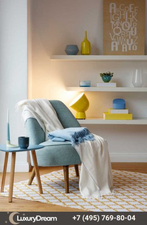 Плед 130х170 Biederlack Fresh Ink Blau